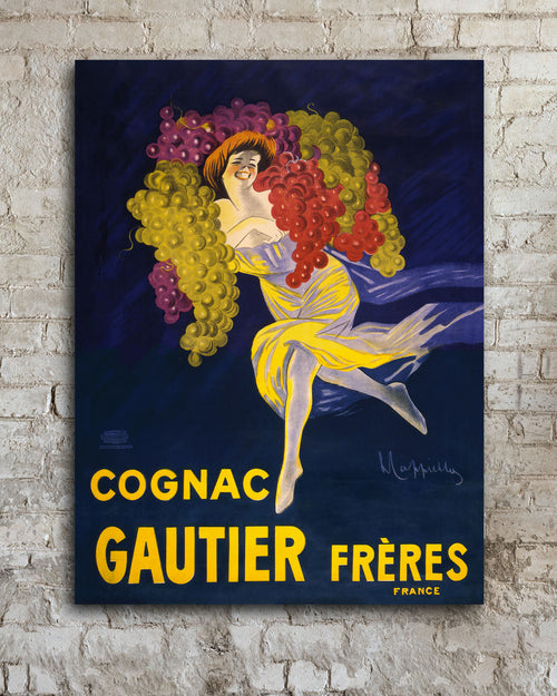 Vintage Cognac Gautier Freres Oversized Canvas