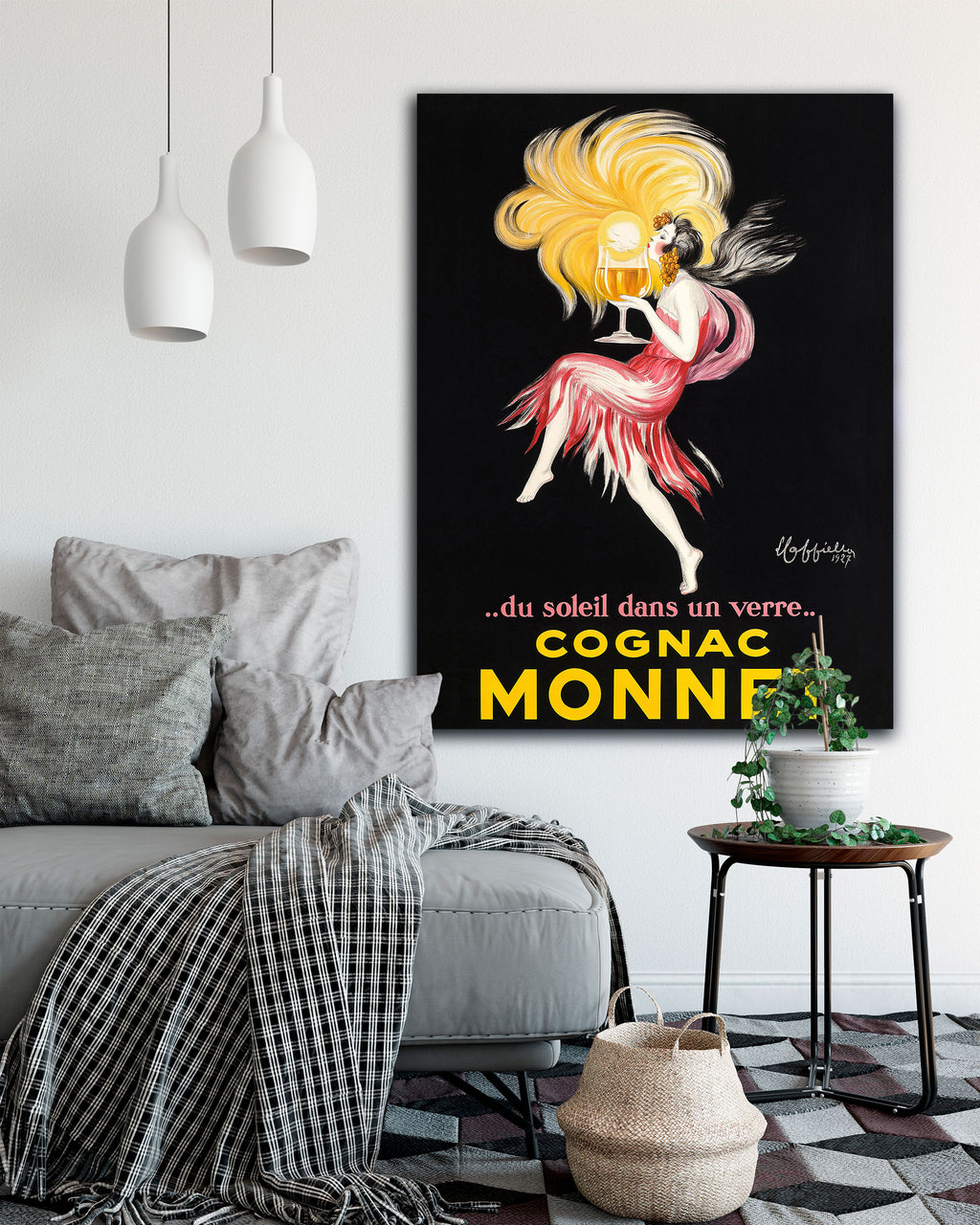 Cognac Monnet Poster by Cappiello – Vintage French Art Deco Wall Art