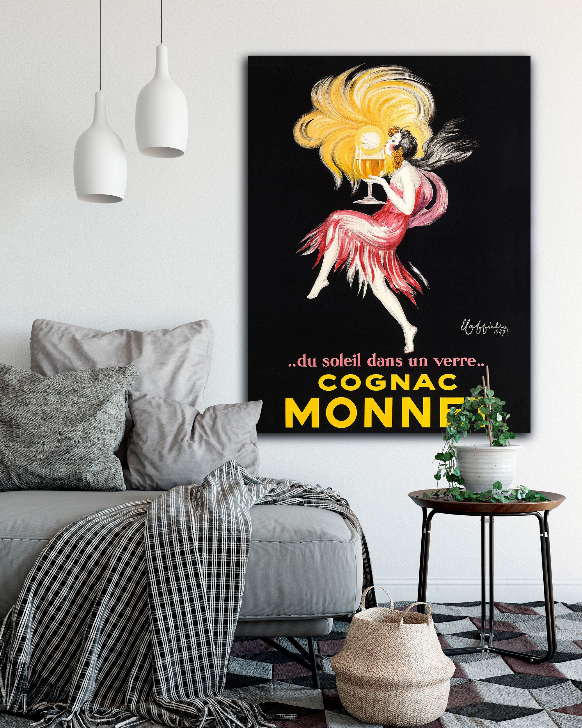 Cognac Monnet Poster by Cappiello – Vintage French Art Deco Wall Art