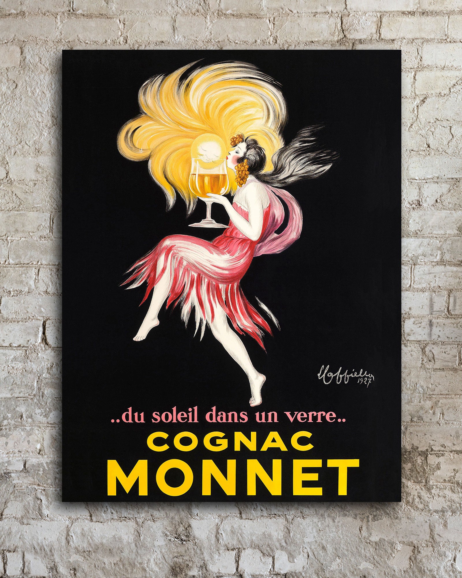 Cognac Monnet Poster by Cappiello – Vintage French Art Deco Wall Art