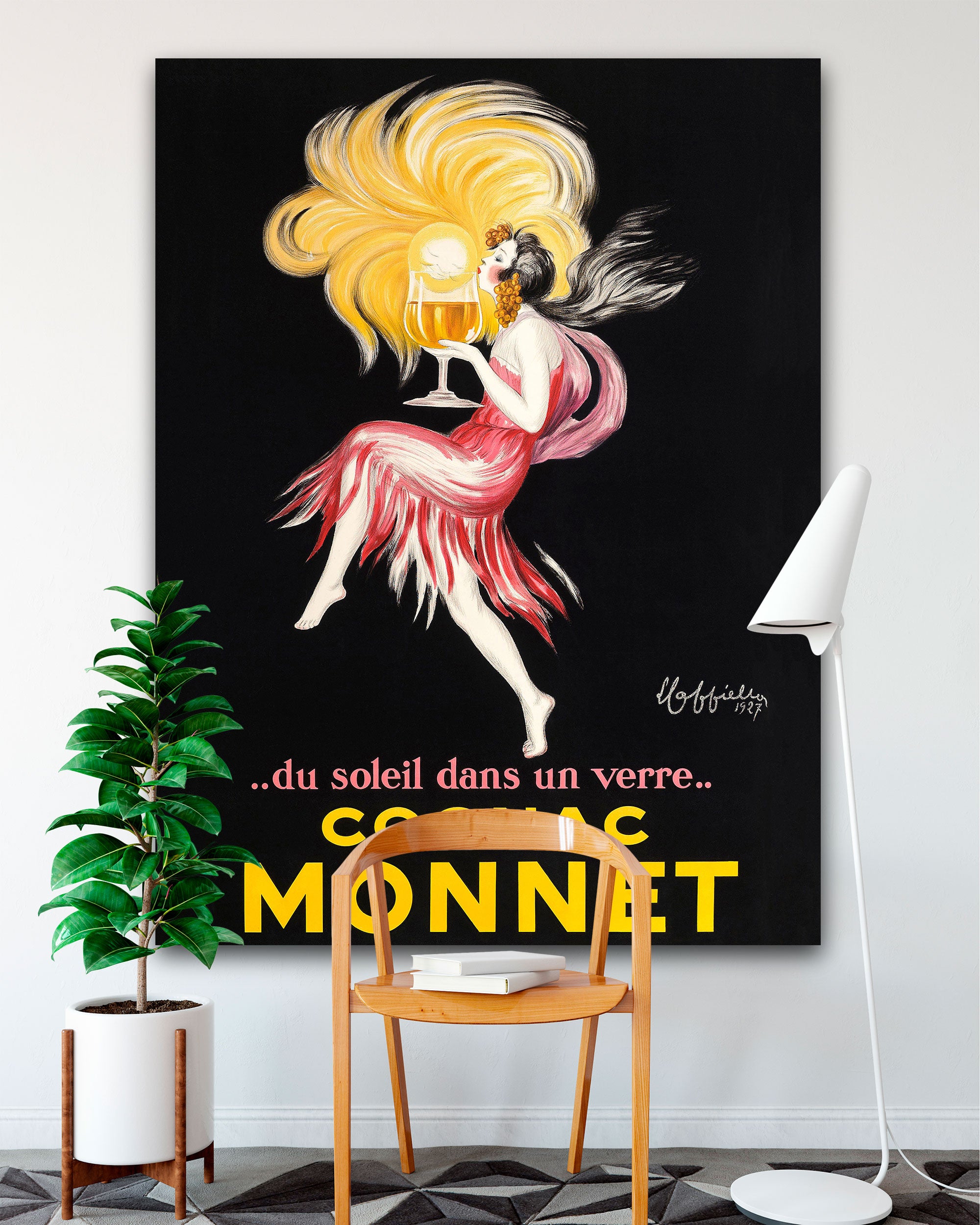 Cognac Monnet Poster by Cappiello – Vintage French Art Deco Wall Art