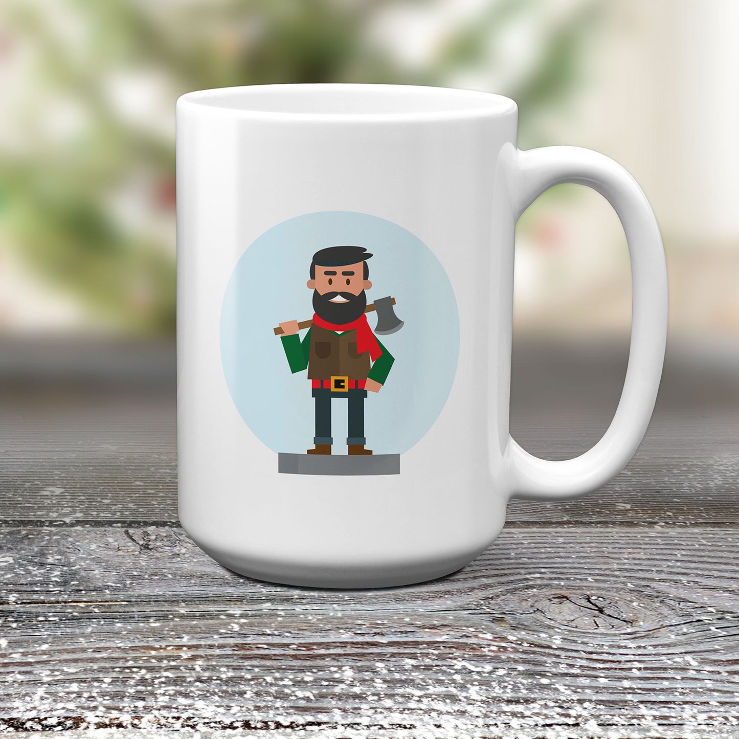 Winter Lumberjack Mug, Novelty Mugs by Smirkantile