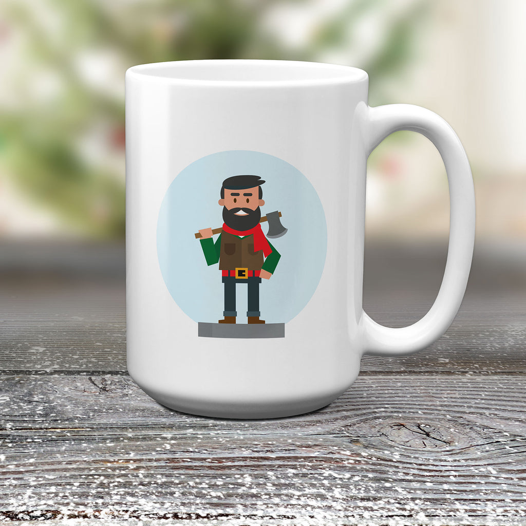 Winter Lumberjack Mug, Novelty Mugs