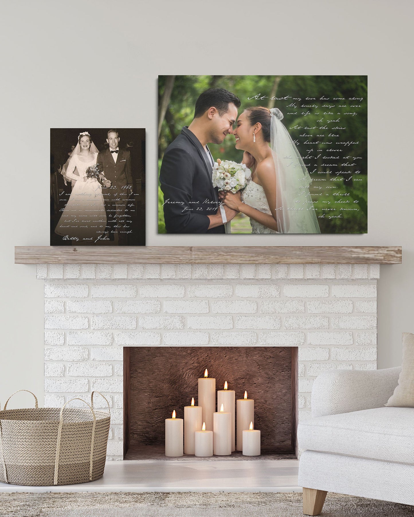 Personalized Photo Canvas - Transit Design