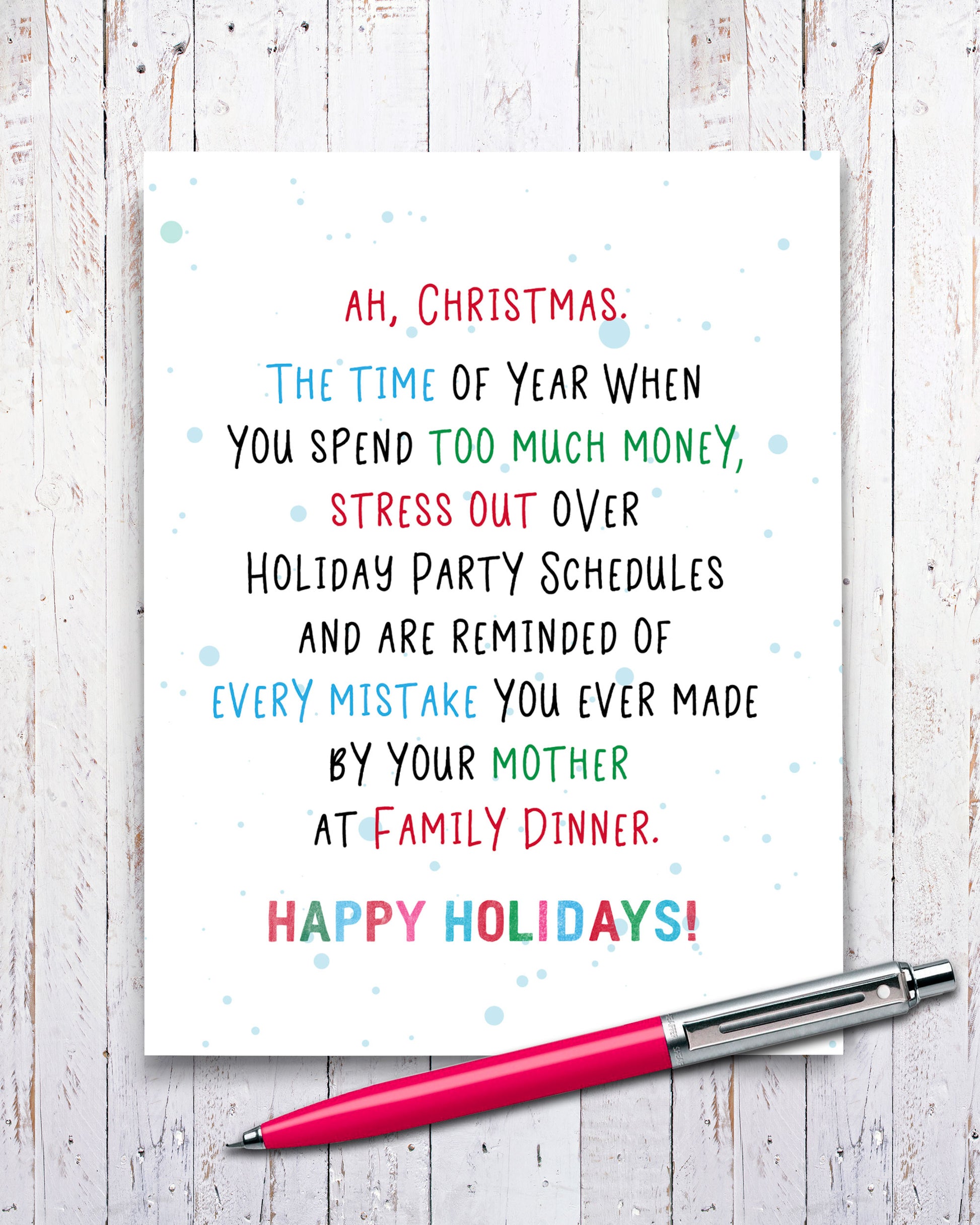 Humorous Christmas Cards, Funny Christmas Cards by Smirkantile