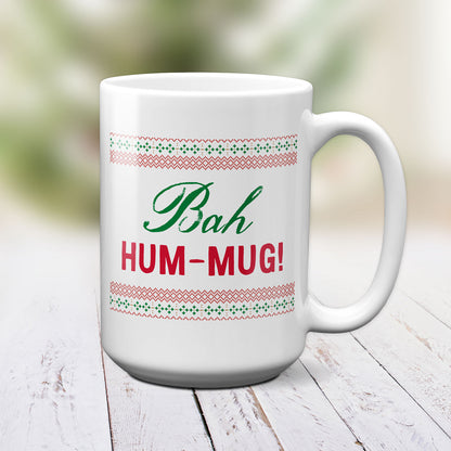 Bah Humbug Mug, Novelty Christmas Mugs by Smirkantile