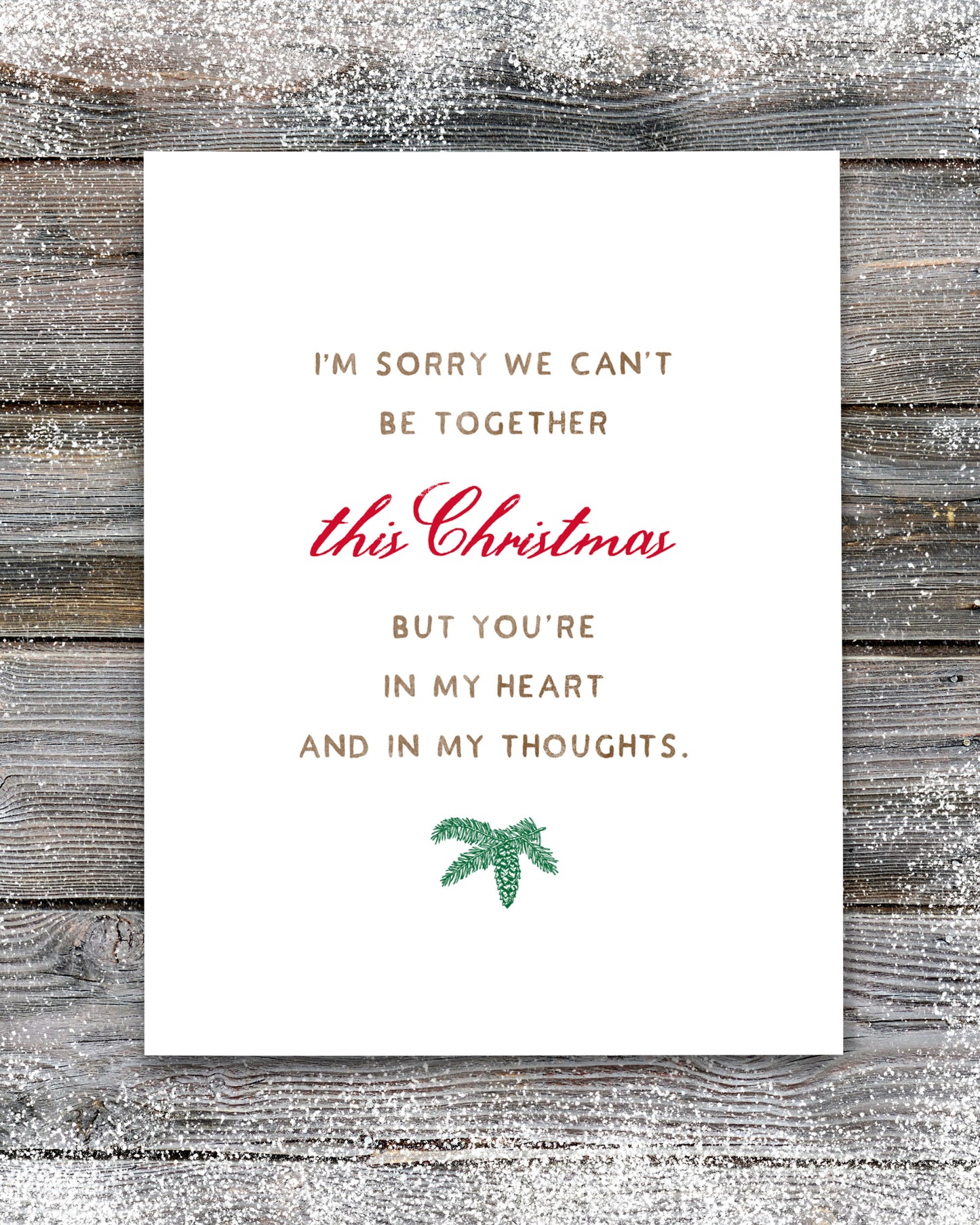 Lonely Covid Christmas Cards by Smirkantile