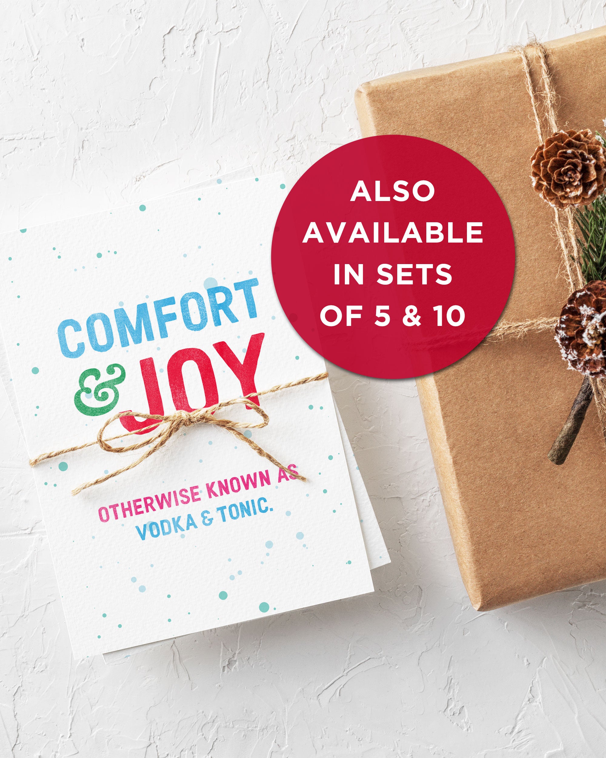 Funny Christmas Card Set of 5 or Set of 10 by Smirkantile