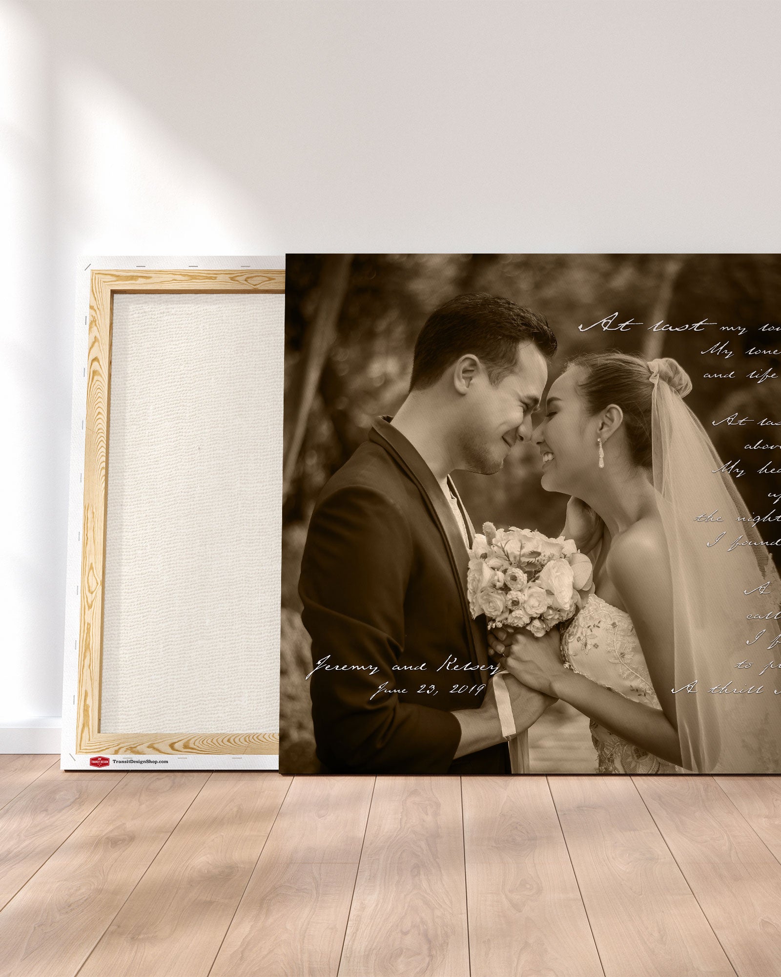 Anniversary Gift. Personalized Wedding Photo Art by Transit Design.