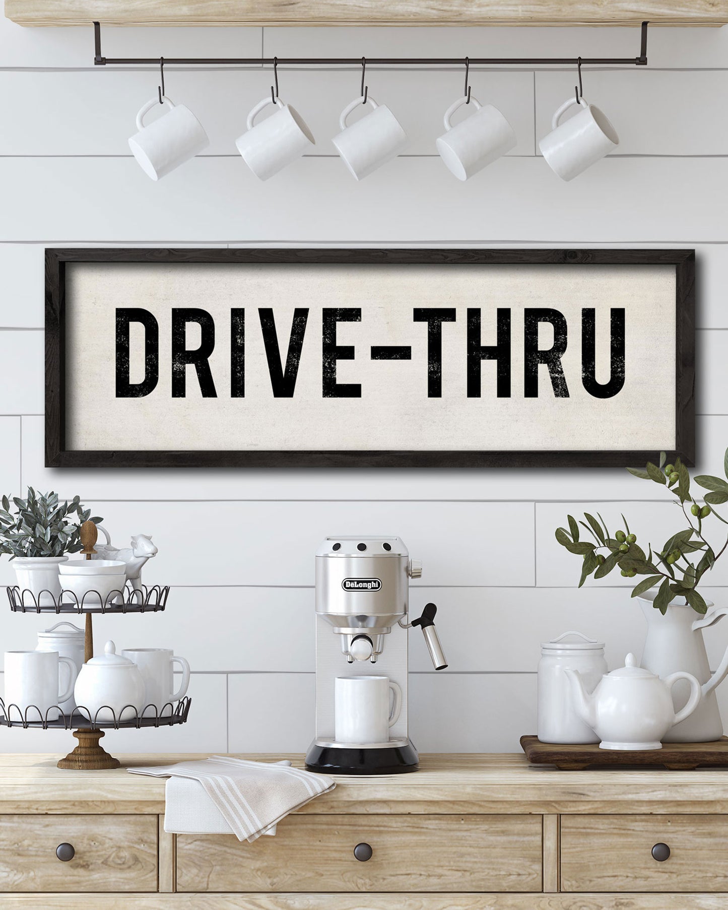 Farmhouse Style Drive-Thru Wall Sign by Transit Design