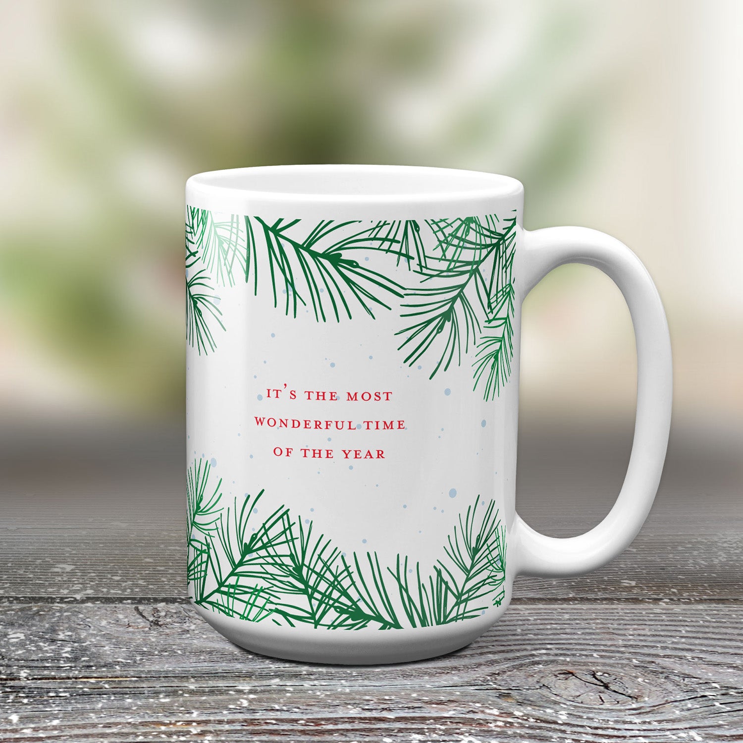 Most Wonderful Time of the Year Christmas Mug, Novelty Mugs by Smirkantile