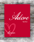 Handwritten Script Valentine's Day Card by Smirkantile.