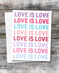 Love is Love LGBTQ Valentine's Day Card by Smirkantile