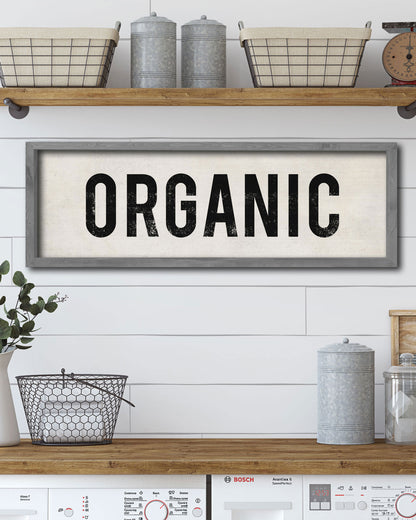 Organic Farmhouse Sign, Decorative Wooden Sign, Kitchen Art - Transit Design