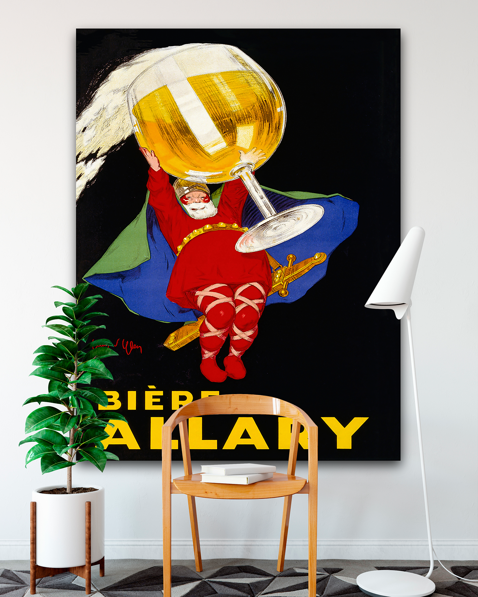 Biere Allary Poster. Leonetto Cappiello. Oversize Canvas by Transit Design.