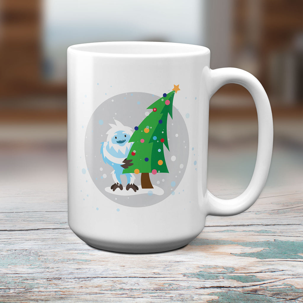 Yeti Christmas Mug, Bigfoot, Abominable Snowman Lover Gift