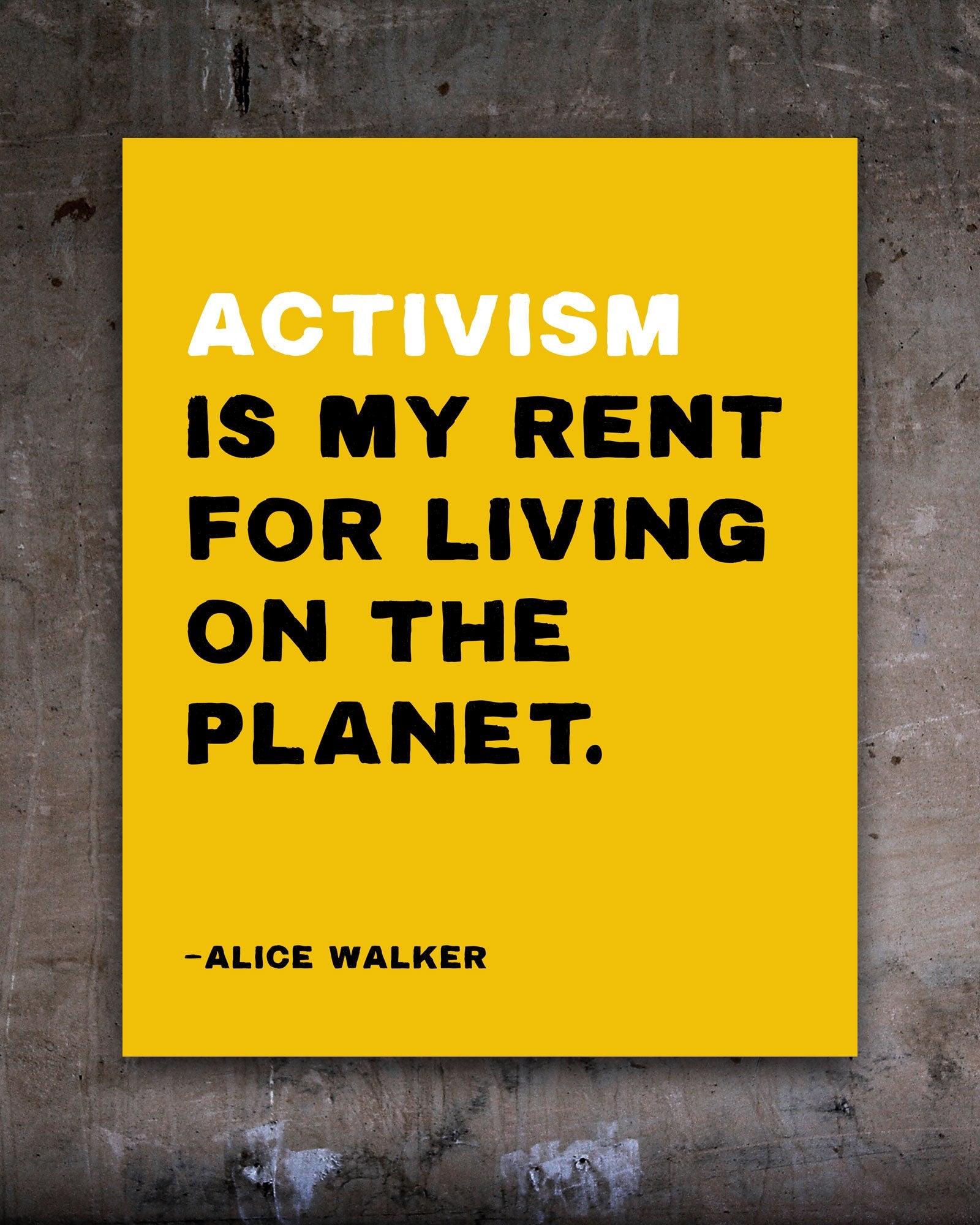 Activism is My Rent Racial Justice Poster - Transit Design
