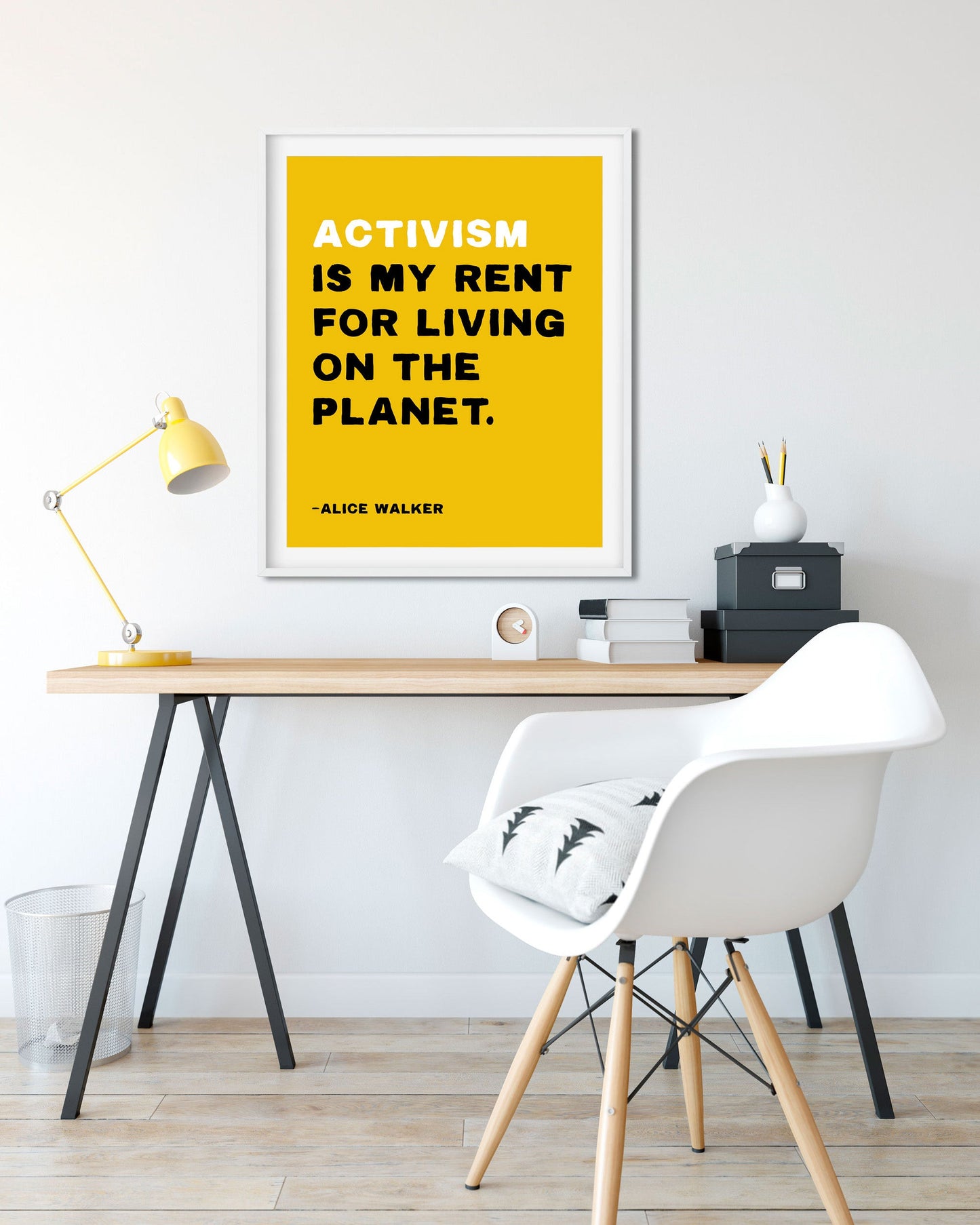 Activism is My Rent Social Justice Poster for office - Transit Design