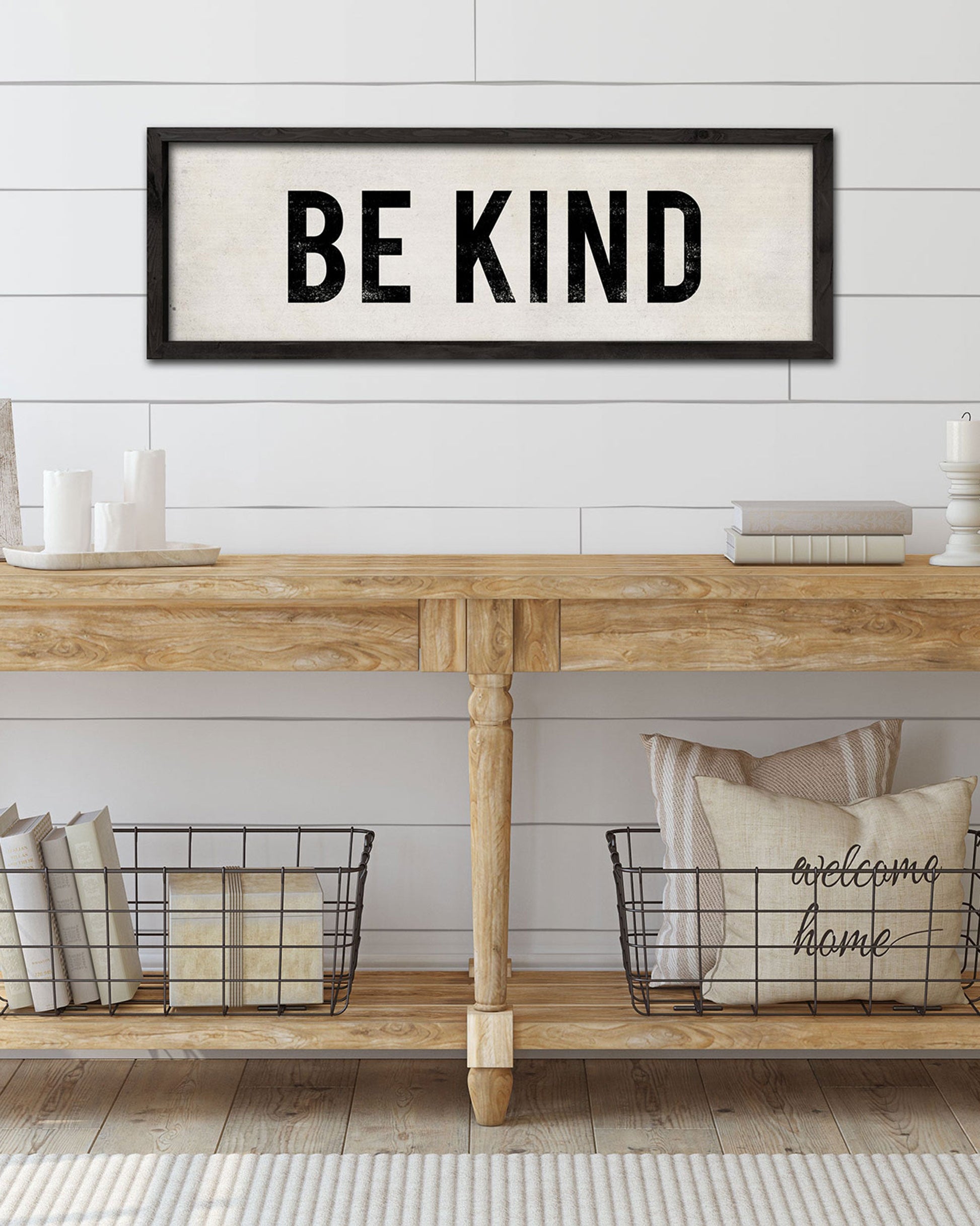 Be Kind Wood Farmhouse Sign, Farmhouse Decor - Transit Design