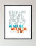 Bring About Change Rosa Parks Quote, Racial Justice Poster