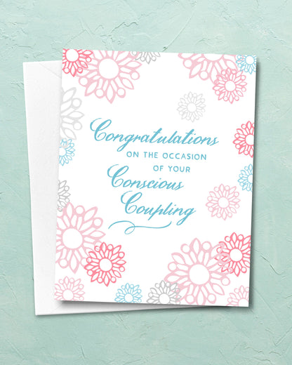 Conscious Coupling Wedding Card - Transit Design - Smirkantile