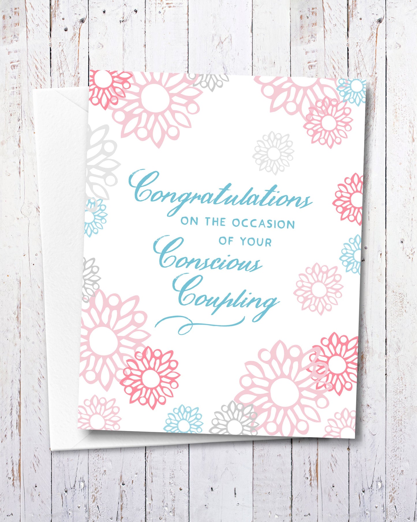 Conscious Coupling Wedding Card. (C102) - Transit Design - Smirkantile