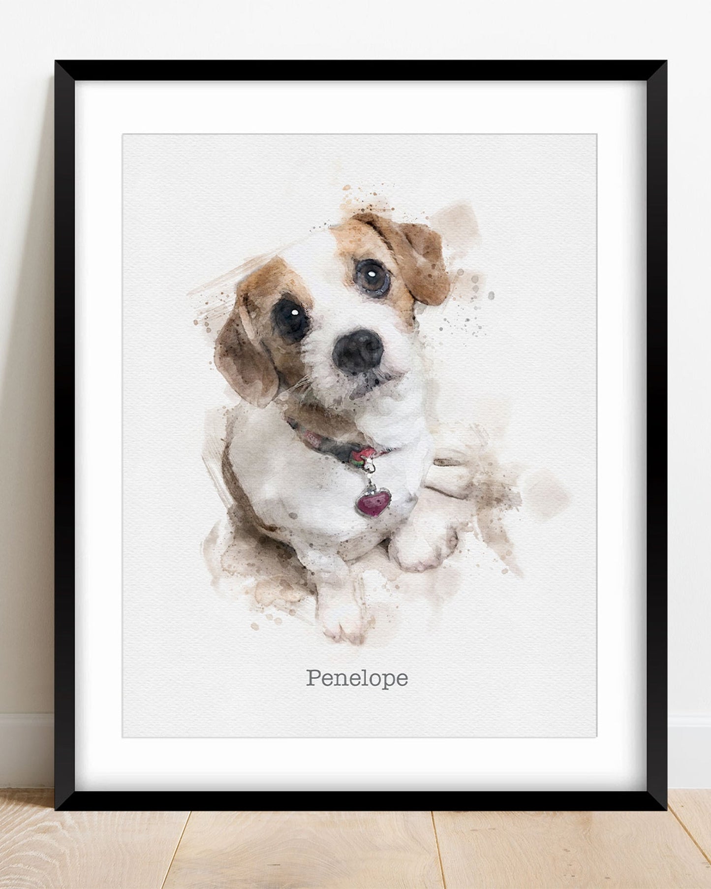 Custom Watercolor Dog Portrait - Transit Design