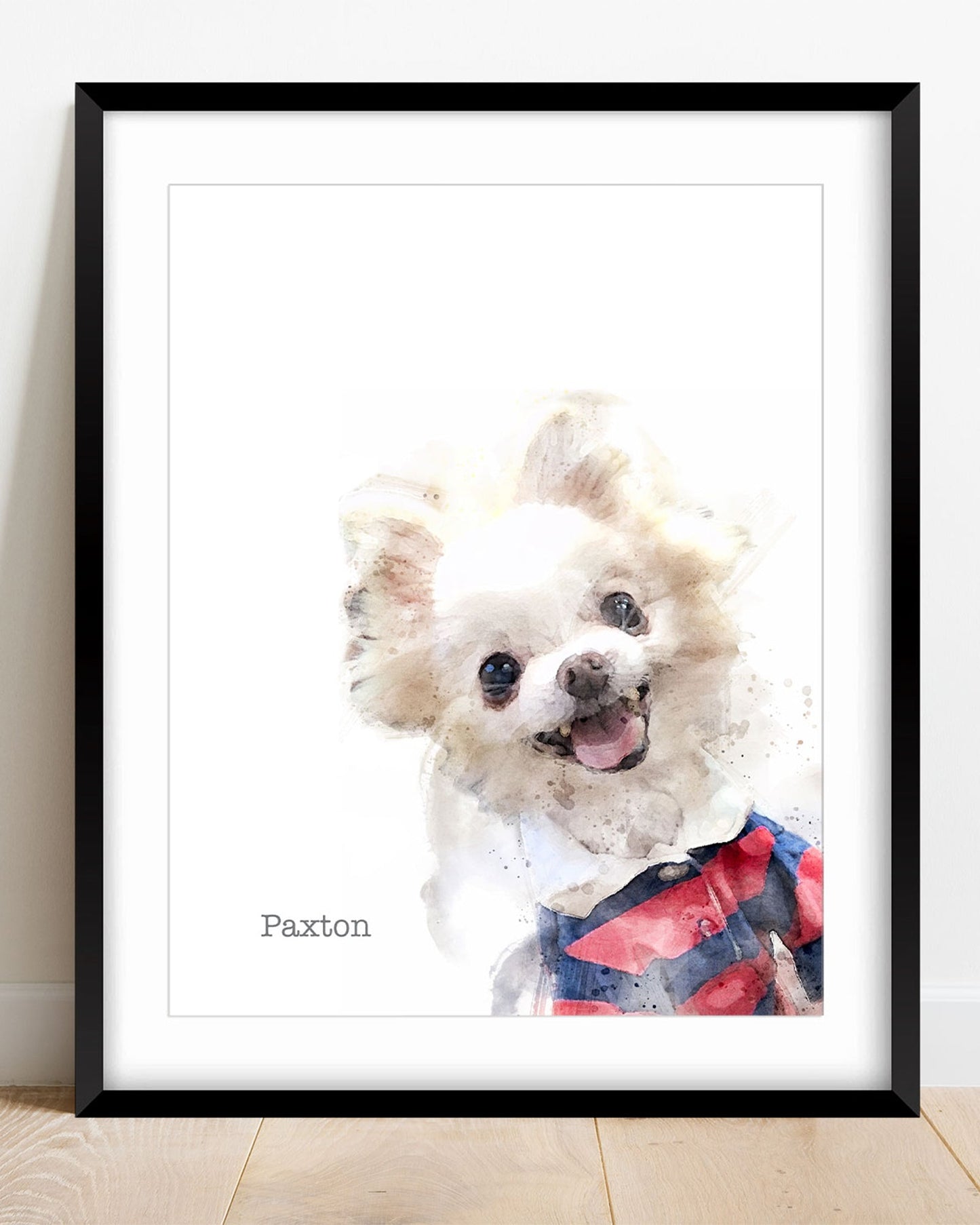 Custom Dog Portrait, personalized pet art  - Transit Design