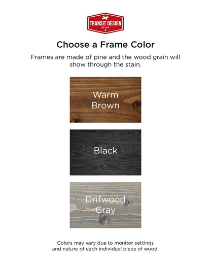 Frame color choices - Transit Design