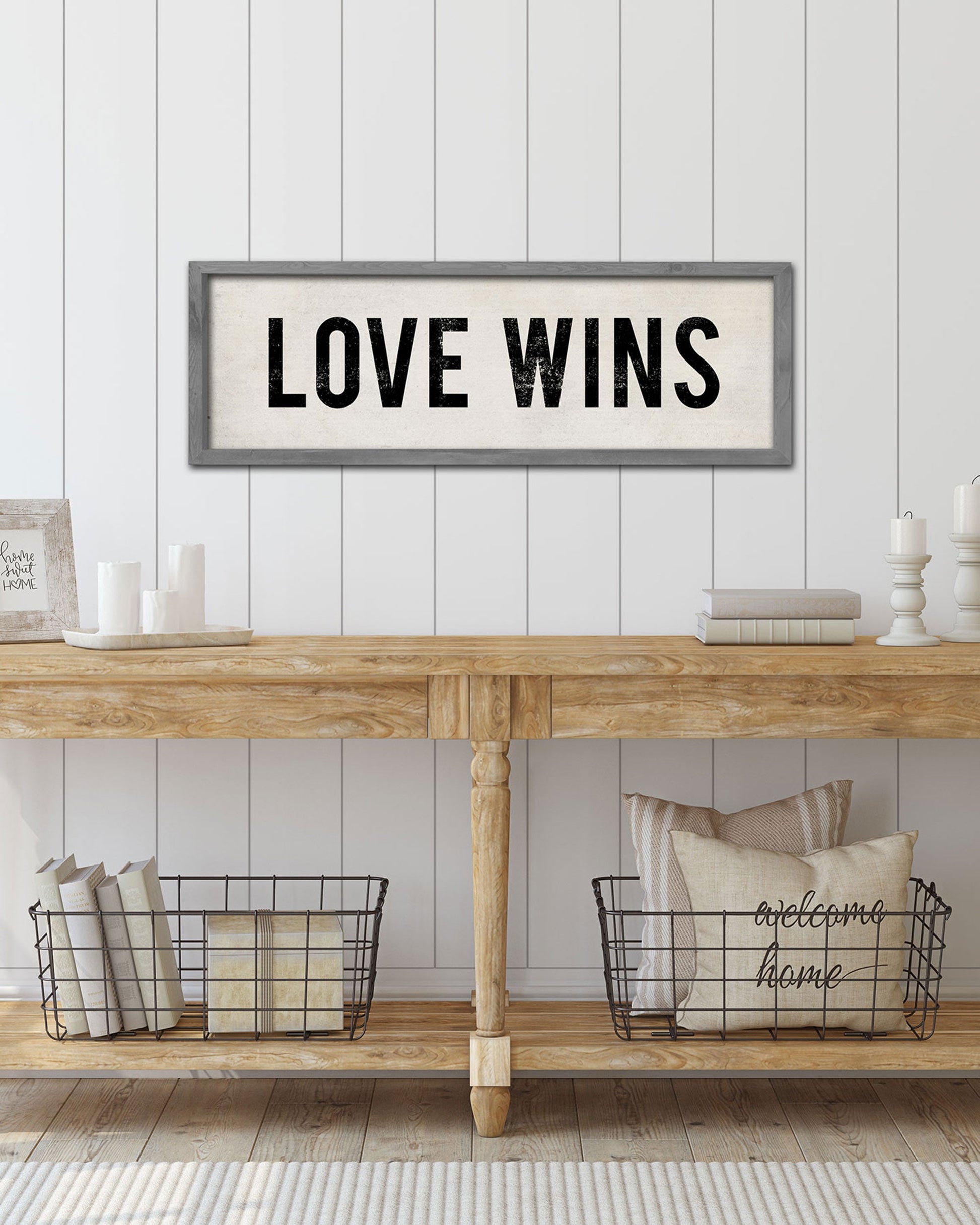 Farmhouse Style Love Wins Sign - Transit Design - Transit Design