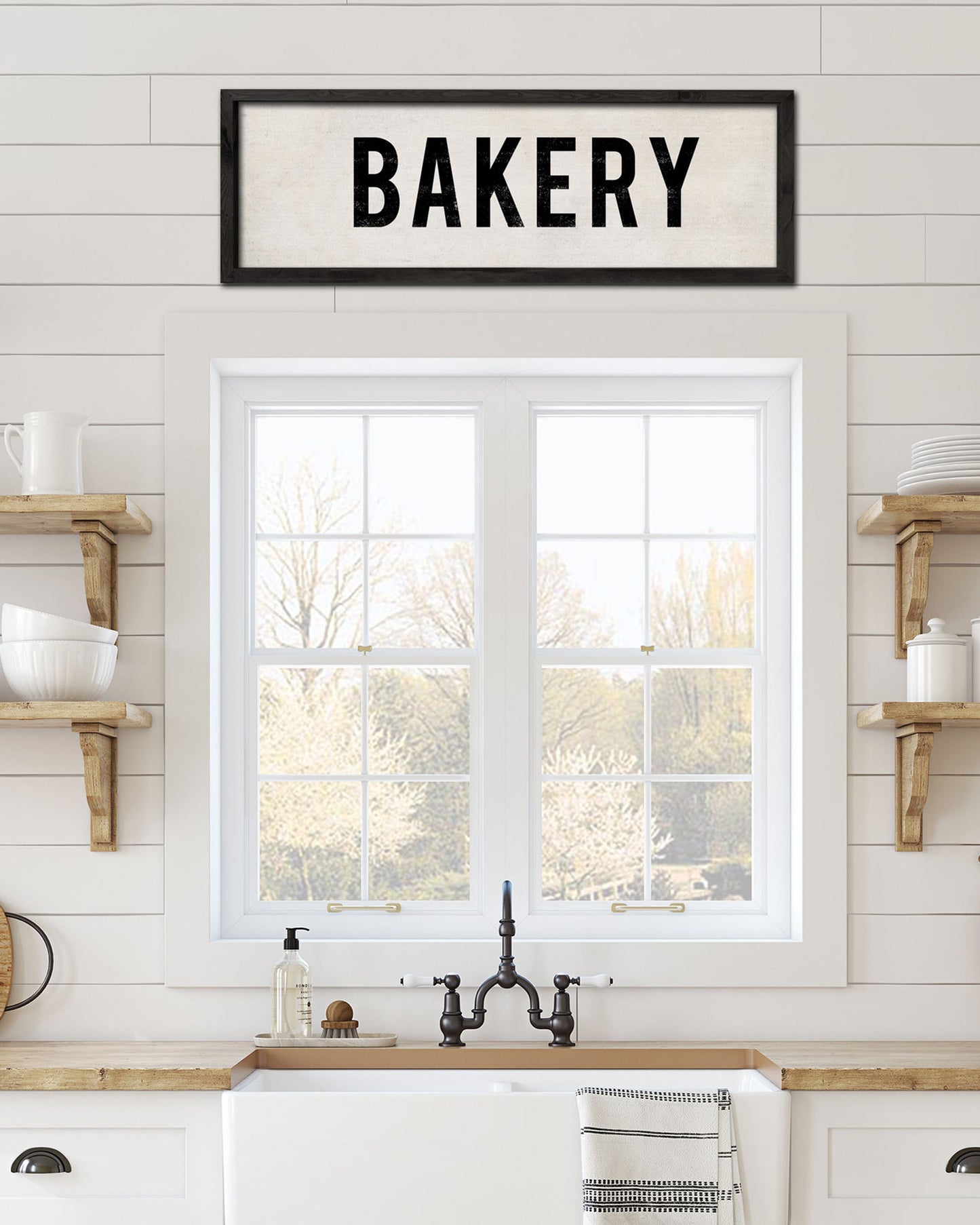 Handmade Bakery Sign on Wood - Transit Design