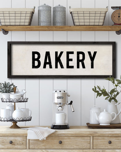 Hand Painted Wood Bakery Sign, farmhouse wall art - Transit Design