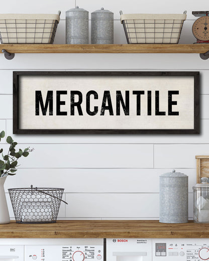 Handmade Mercantile Sign, Decorative Wall Sign - Transit Design