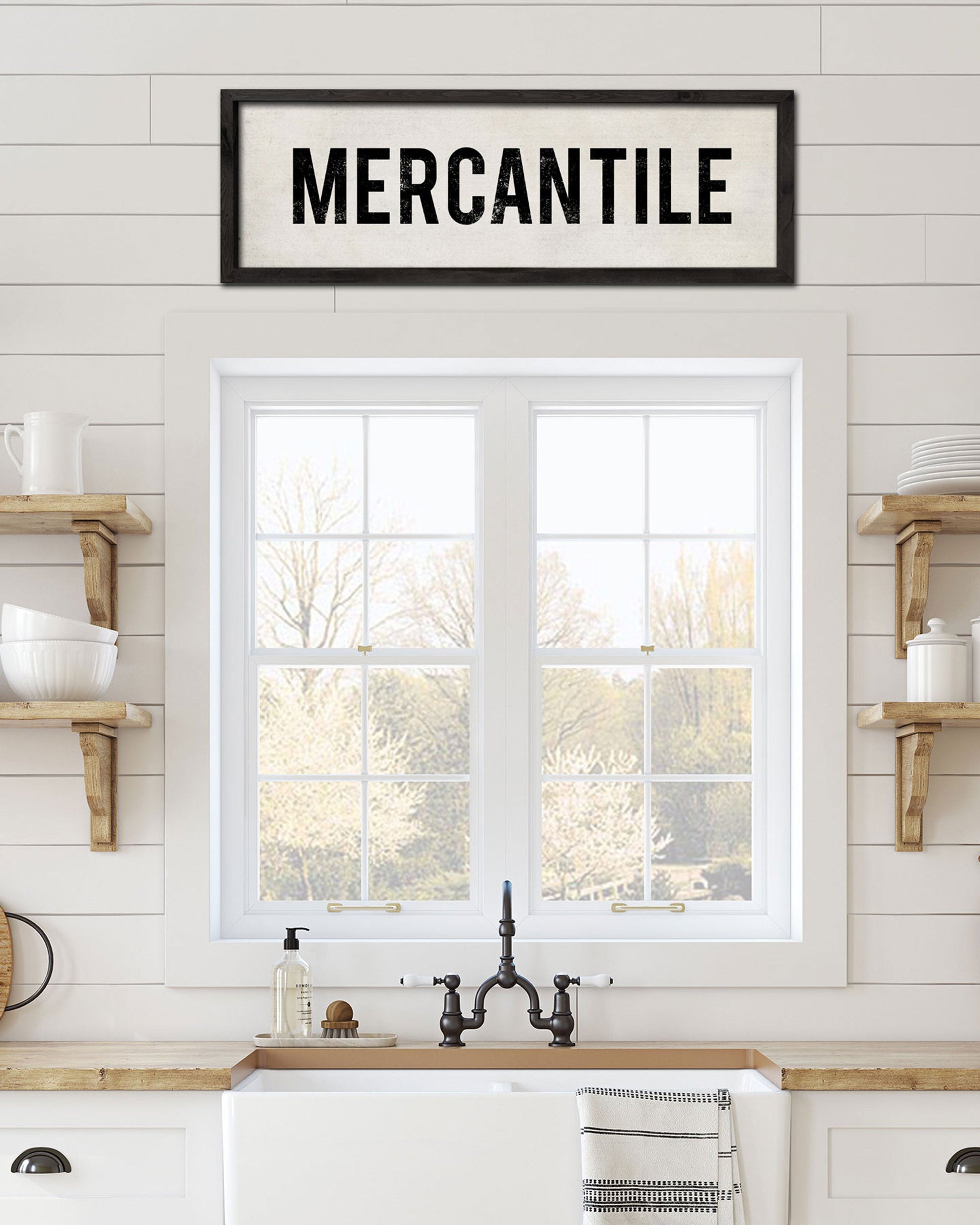 Handmade Mercantile Store Sign, farmhouse wall art - Transit Design