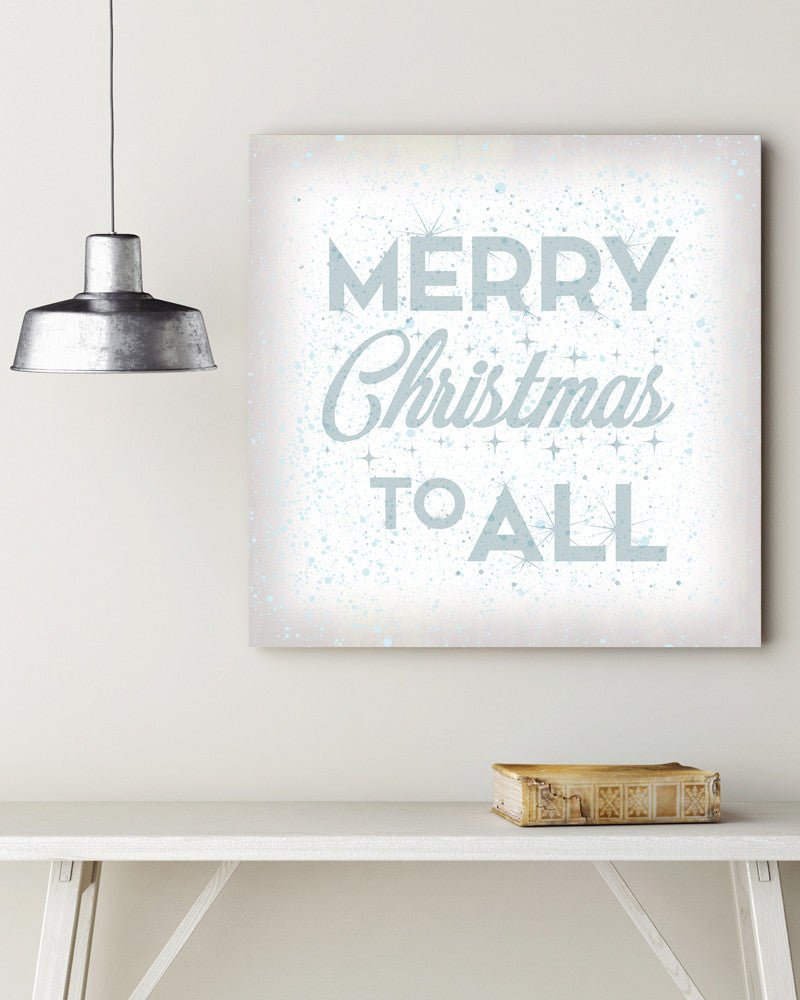 White Merry Christmas To All Sign, Christmas Wall Art - Transit Design