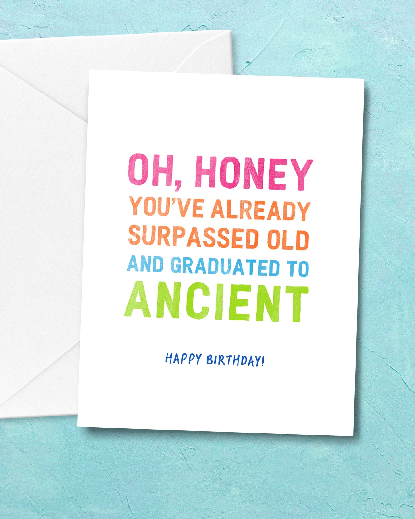Oh, Honey Funny Birthday Card - Transit Design - Smirkantile