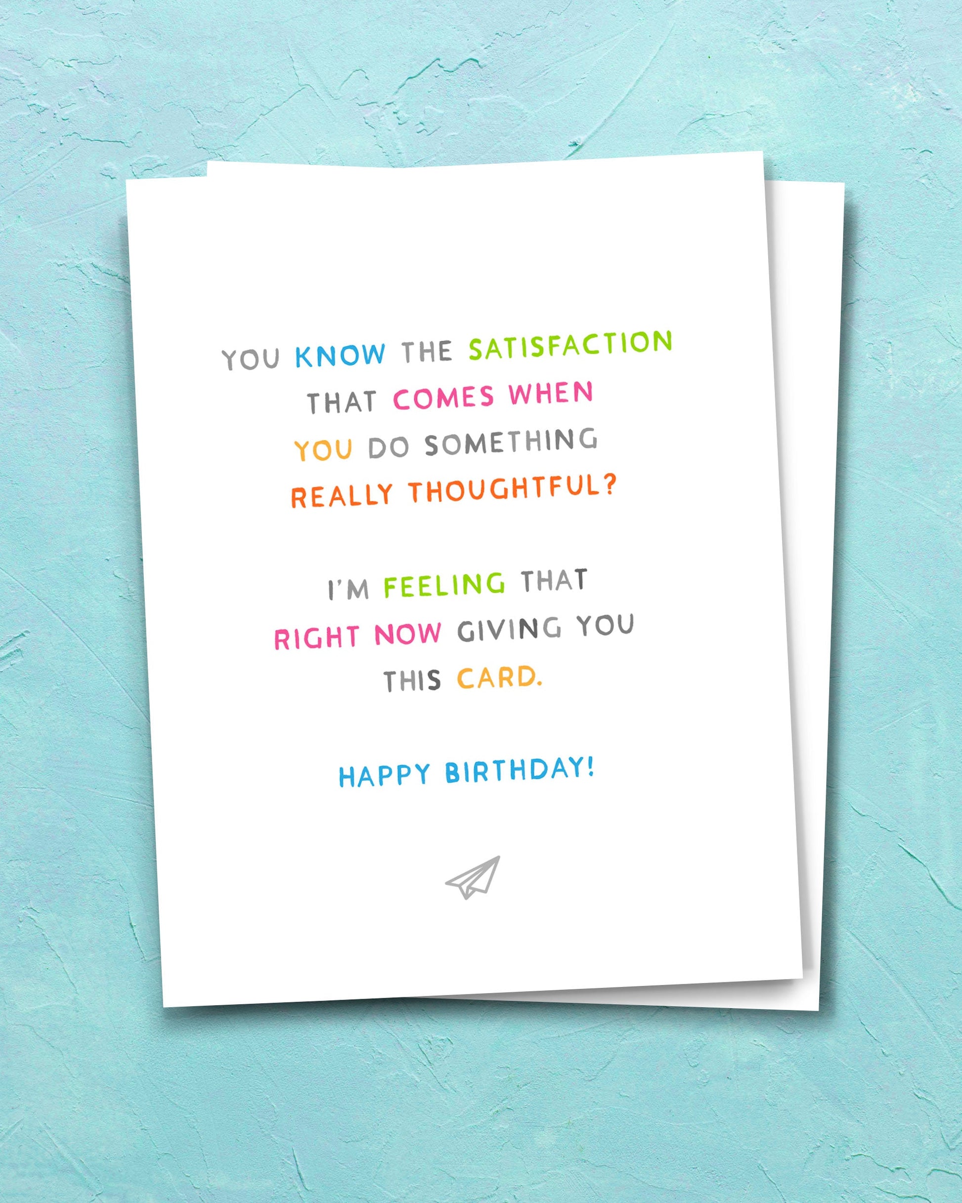 Really Thoughtful Funny Birthday Card - Transit Design