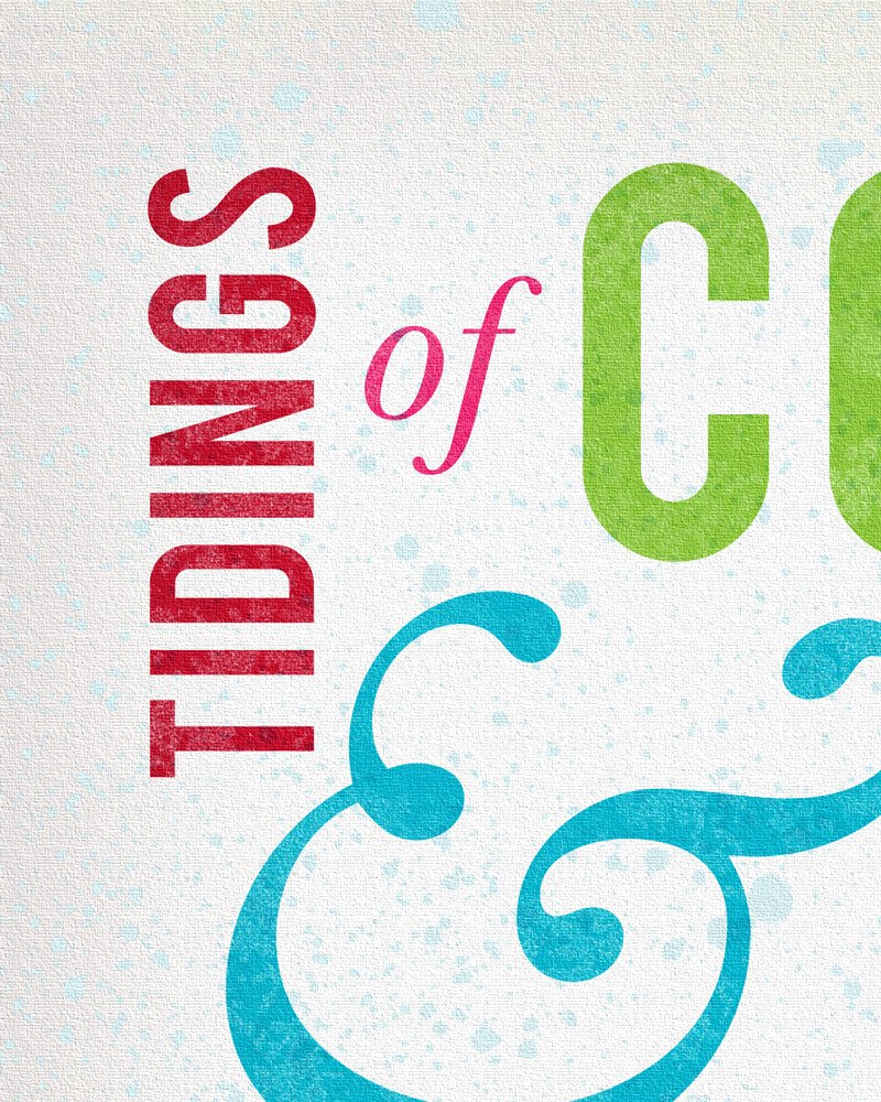 Comfort & Joy Christmas Wall Decor detail - Transit Design