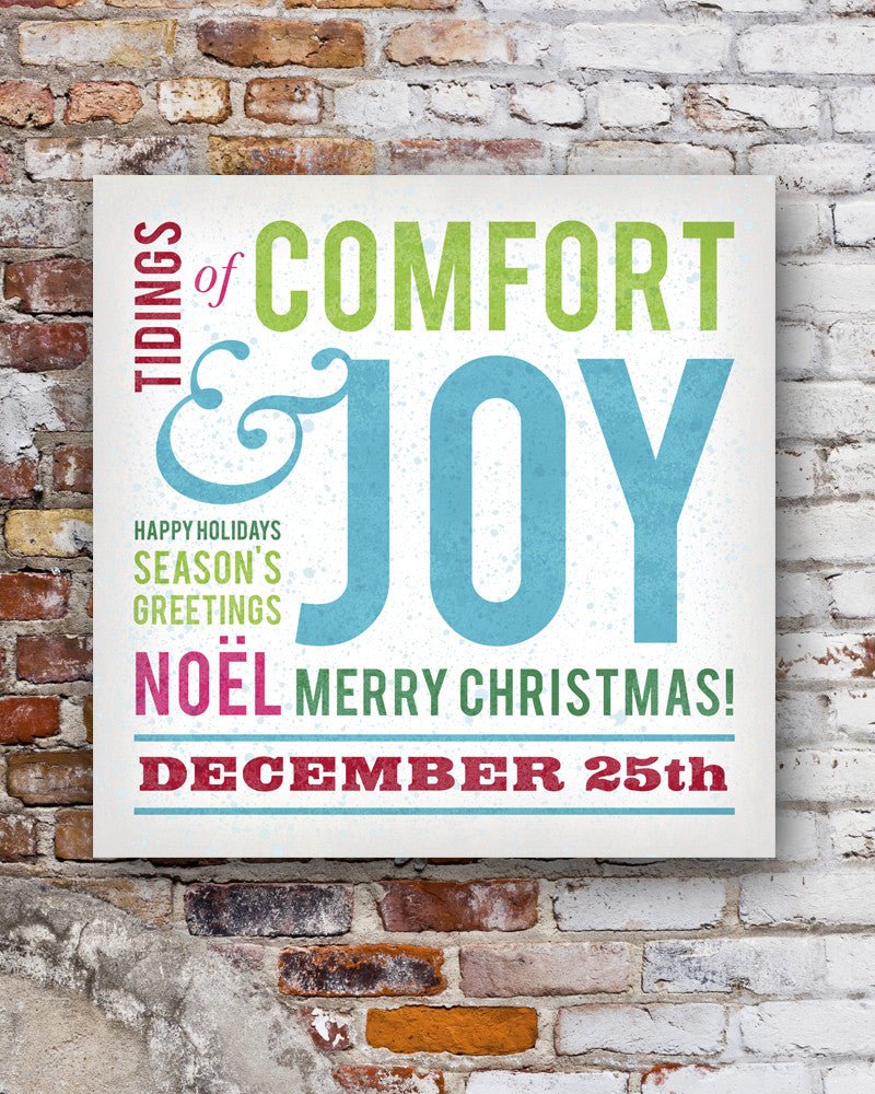Red Comfort & Joy Christmas Wall Decor
