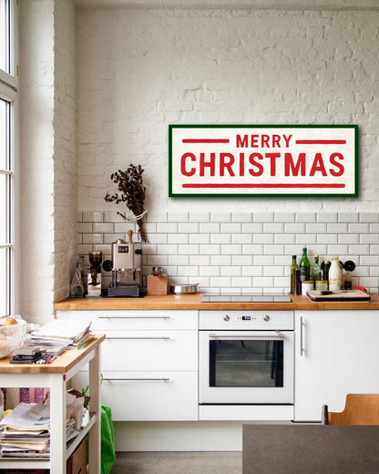 Rustic Merry Christmas Farmhouse Sign kitchen wall decor - Transit Design