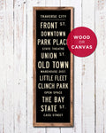 Wood Traverse City Sign Wall Art