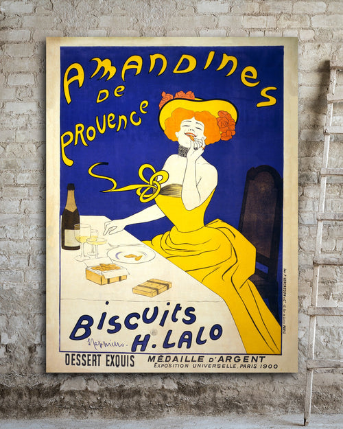 Vintage Amandines de Provence Leonetto Cappiello Poster, Oversized Canvas