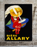 Vintage Biere Allary Poster by Leonetto Cappiello - Oversized Canvas wall art- Transit Design