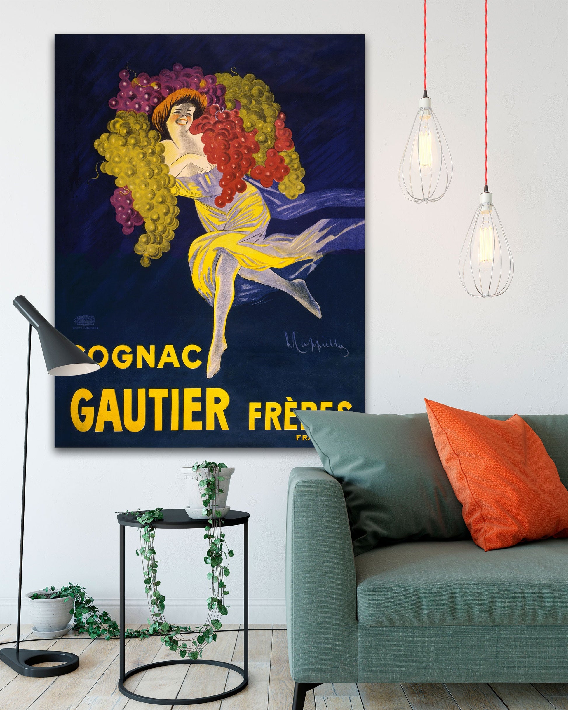 Vintage Leonetto Cappiello Poster - Cognac Gautier Freres Oversized Canvas - Transit Design