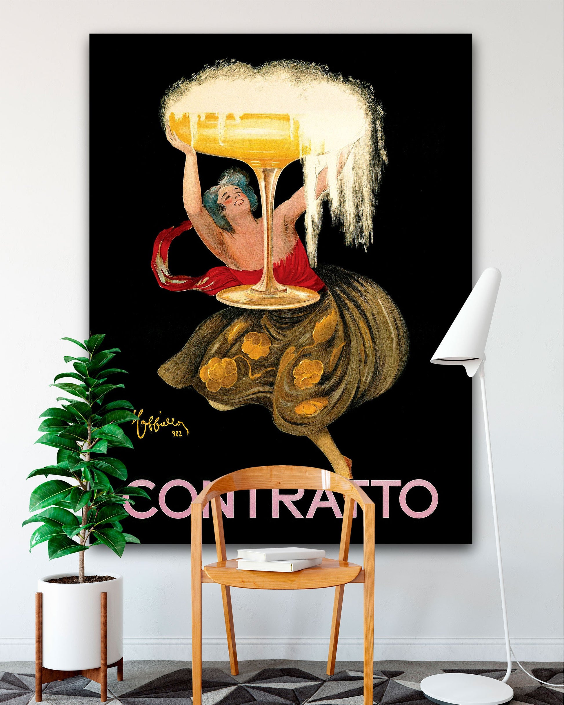 Leonetto Cappiello Contratto Poster on Oversized Canvas - Transit Design
