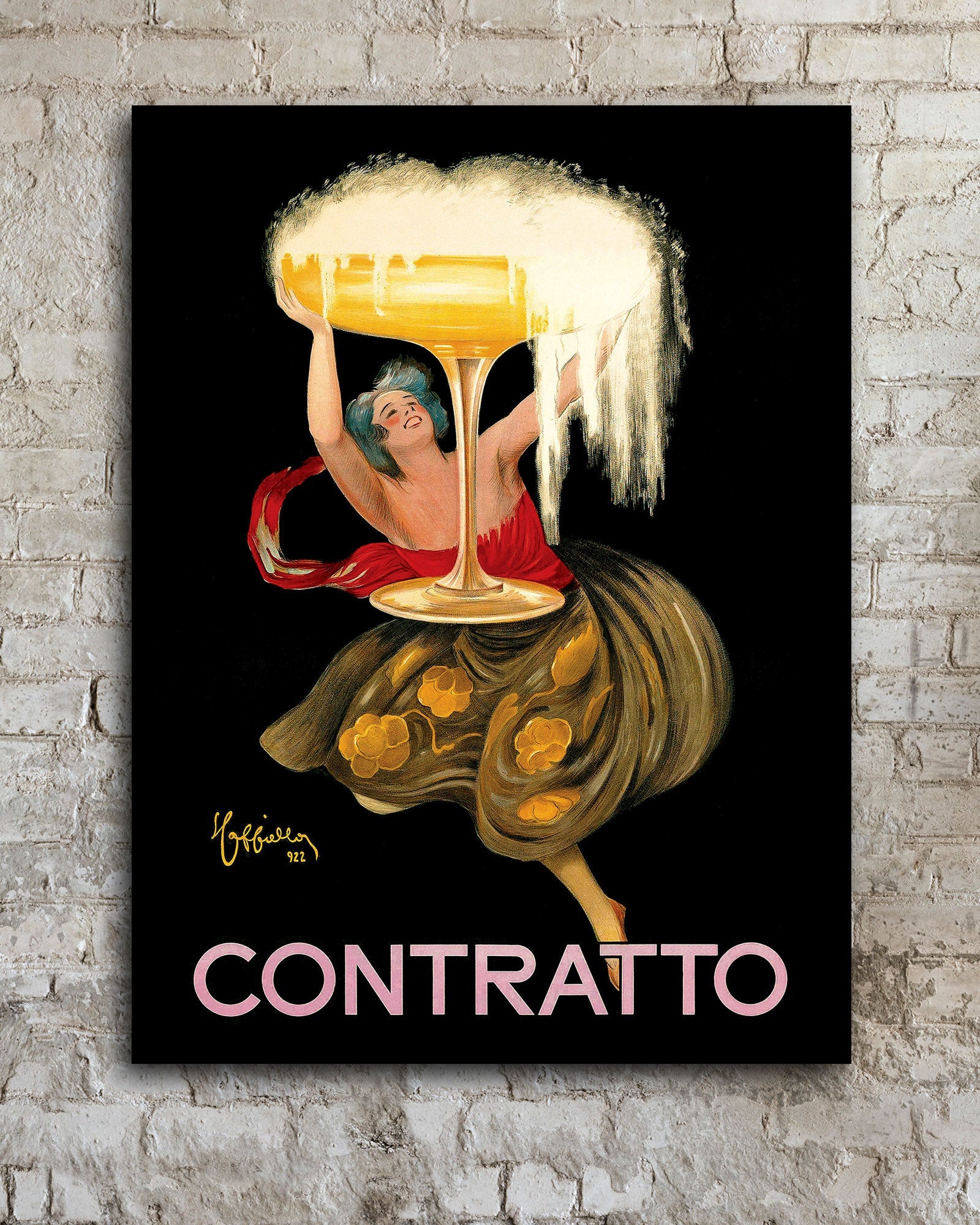 Vintage Contratto poster by Leonetto Cappiello - Transit Design