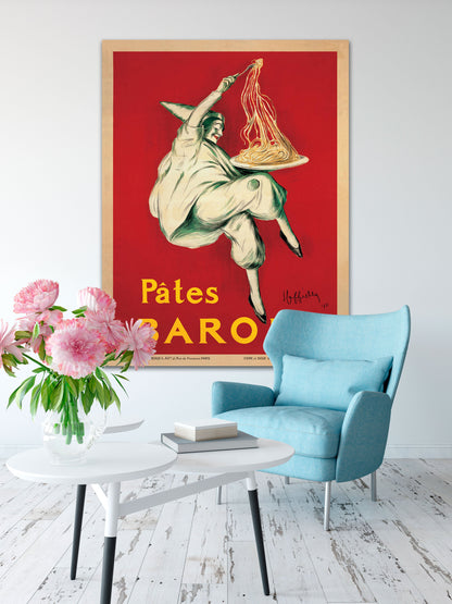 Vintage Pates Baroni Poster on Oversized Canvas by Leonetto Cappiello - Transit Design 