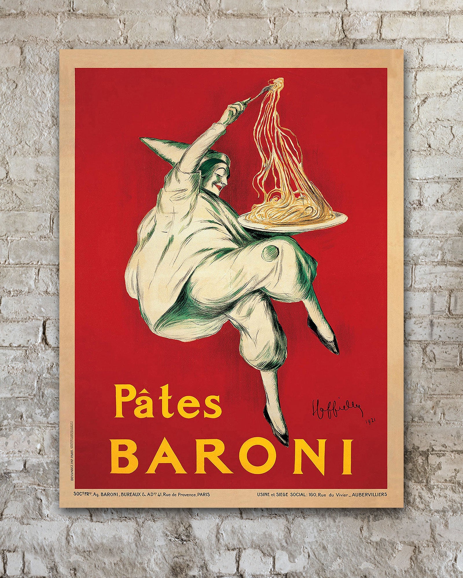 Leonetto Cappiello Pates Baroni poster on Oversized Canvas - Transit Design
