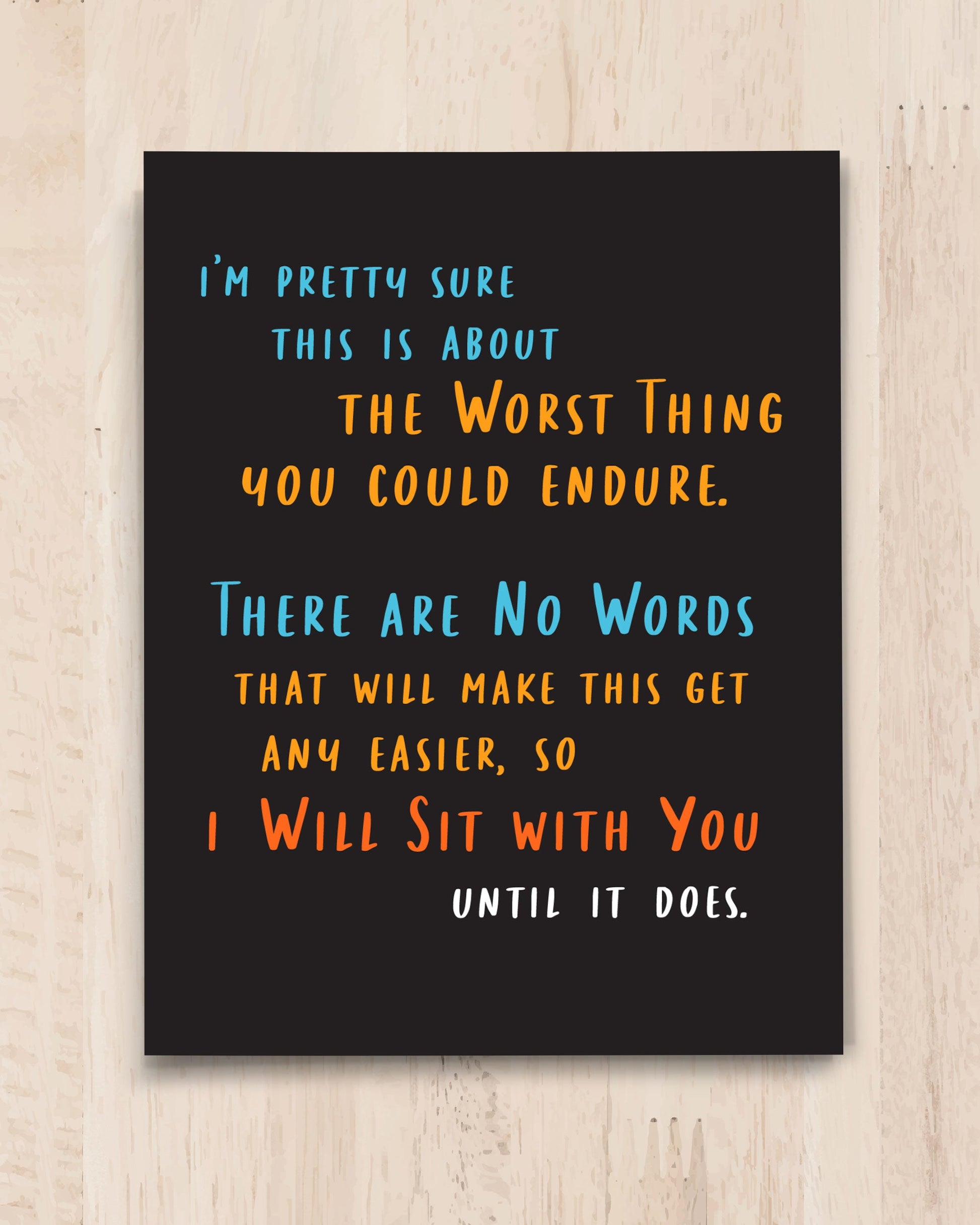 Worst Thing Encouragement Card  - Transit Design - Smirkantile